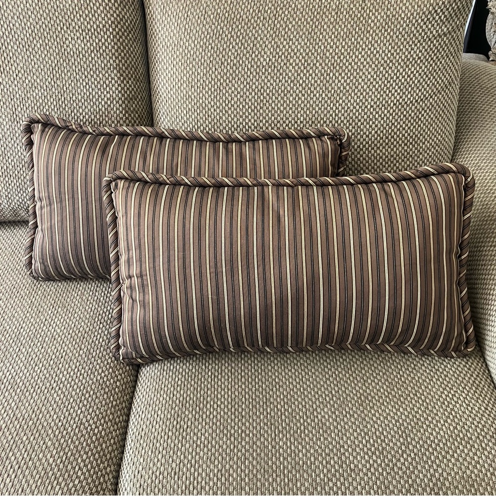 Set of Brown Throw Pillows